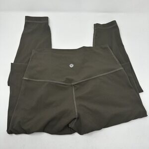 Lululemon High Rise - Wunder Under Leggings - Olive Green‎ - Size 6